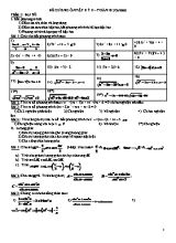 Đề cương ôn tập học kỳ II môn Toán Lớp 10 (Cơ bản)